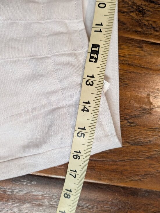 Banana Republic White 100% Linen Pants | Size 10 - Picture 7 of 9